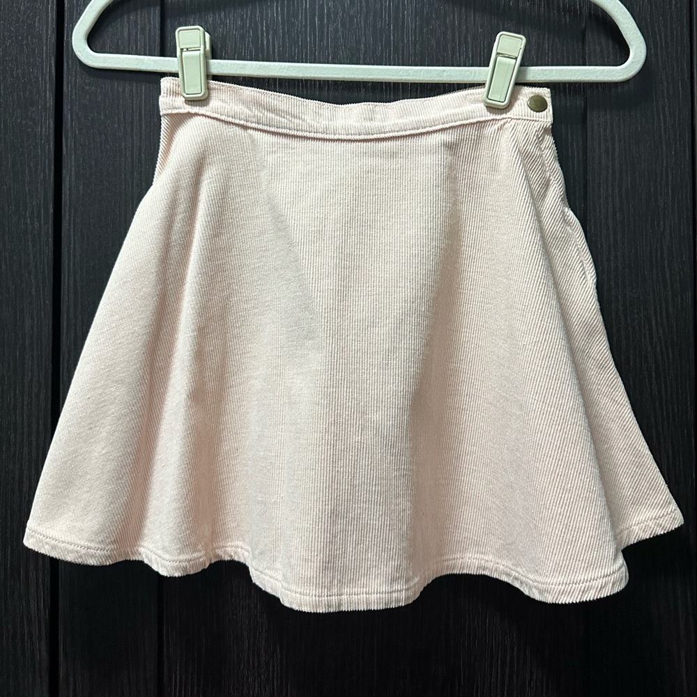 American Apparel Pink Corduroy Circle Skirt